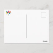 Carte Postale Modèle des ballons de fête (Dos)