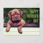 Carte Postale Modèle d'image de chiot marron mignon pour occasio (Devant)