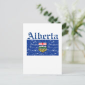 Carte Postale Modèle drapeau de l'Alberta Canada (Debout devant)