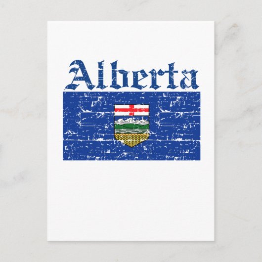 Carte Postale Modèle drapeau de l'Alberta Canada (Devant)