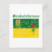 Carte Postale Modèle drapeau de Saskatchewan Canada (Devant)