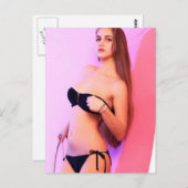 Carte Postale Modèle du mois de février (Devant / Derrière)