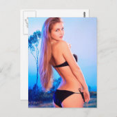 Carte Postale Modèle du mois de février (Devant / Derrière)