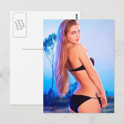 Carte Postale Modèle du mois de février (Devant / Derrière)