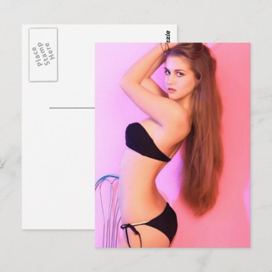 Carte Postale Modèle du mois de février (Devant / Derrière)