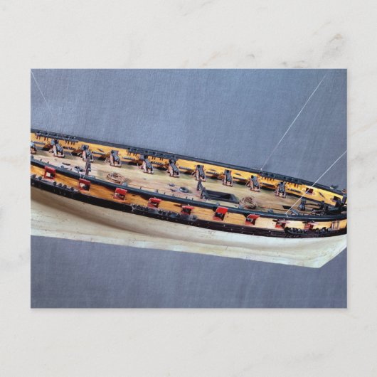 Carte Postale Modèle d'un navire pirate, c.1810 (Devant)