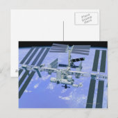 Carte Postale Modèle d'une station spatiale internationale (Devant / Derrière)