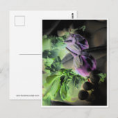 Carte postale Modèle Eggplant & Radis (Devant / Derrière)