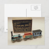 Carte Postale Modèle ferroviaire, c.1870 (Devant / Derrière)