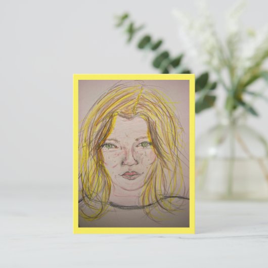 Carte Postale Modèle fille (Debout devant)