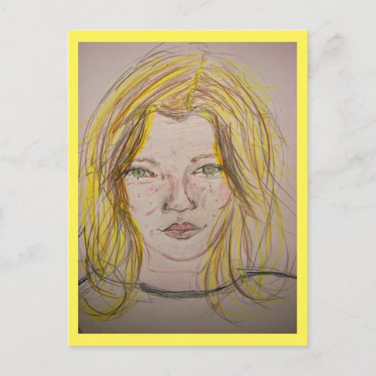 Carte Postale Modèle fille (Devant)