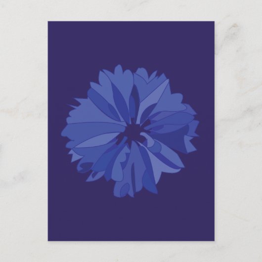 Carte Postale Modèle floral de Cornflower de prairie bleue (Devant)