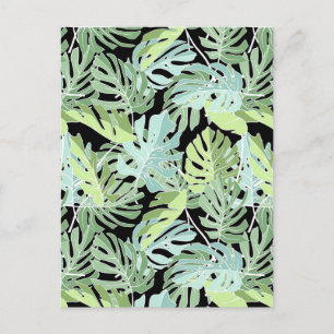 Carte Postale Modèle floral de la jungle 2