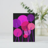 Carte Postale Modèle floral géométrique Abstrait (Debout devant)