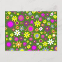 Modèle floral rétro - Papier peint à fleurs des an