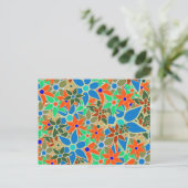 Carte Postale Modèle floral tendance #8 (Debout devant)