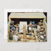 Carte Postale Modèle funéraire d'un atelier de menuiserie (Devant / Derrière)