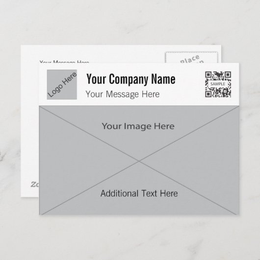 Carte postale Modèle Gray Générique 1 (Devant / Derrière)