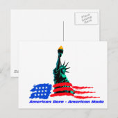 Carte postale Modèle horizontal - Customisé (Devant / Derrière)