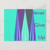 Carte postale Modèle horizontal n'abandonne jamais (Devant)