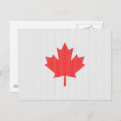 Carte Postale Modèle Knit Maple Leaf Tricot Motif (Devant / Derrière)