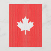 Carte Postale Modèle Knit Maple Leaf Tricot Motif (Devant)