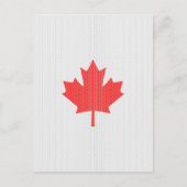 Carte Postale Modèle Knit Maple Leaf Tricot Motif (Devant)