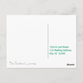 Carte postale modèle Le Voyage de l'arc-en-ciel (Dos)