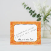 Carte Postale Modèle "Motif orange" (Debout devant)