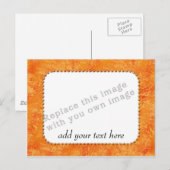 Carte Postale Modèle "Motif orange" (Devant / Derrière)
