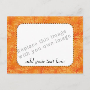 Carte Postale Modèle "Motif orange"
