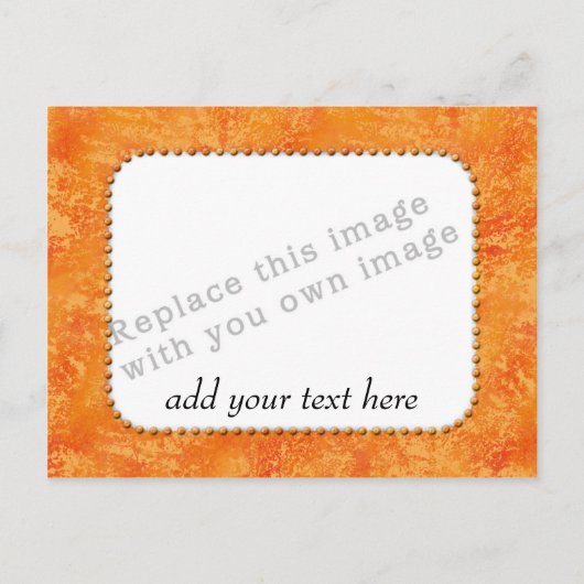 Carte Postale Modèle "Motif orange" (Devant)