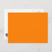 Carte Postale Modèle orange pour des images et des textes person (Devant / Derrière)