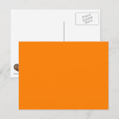 Carte Postale Modèle orange pour des images et du texte personna (Devant / Derrière)