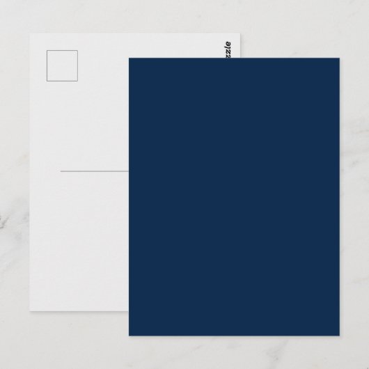 Carte Postale Modèle Oxford Blue Custom Postcard (Devant / Derrière)