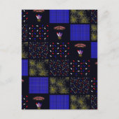 Carte Postale Modèle patchwork du 4 juillet - 4 juillet (Devant)