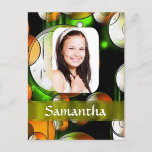 Carte Postale Modèle photo abstrait circulaire