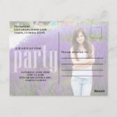 Carte Postale Modèle photo de la typographie moderne (Dos)