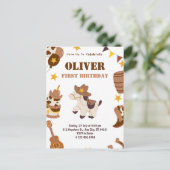 Carte postale modèle pour le premier anniversaire  (Debout devant)