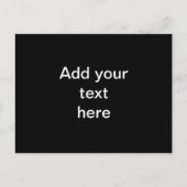 Carte Postale Modèle, rectangle noir (Devant)
