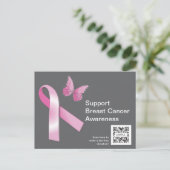 Carte postale Modèle Sensibilisation au cancer du  (Debout devant)