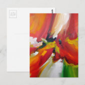 Carte Postale Modèle Tendance Moderne Expressionniste Abstraite (Devant / Derrière)
