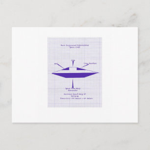 Carte Postale Modèle UFO