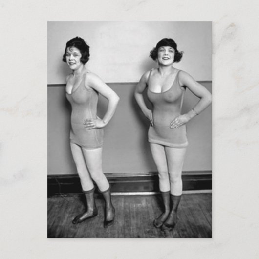 Carte Postale Modèles de maillots de bain (Devant)