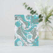 Carte Postale Modèles en papier marbré (Debout devant)