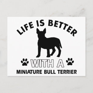 Carte Postale Modèles Miniature Bull Terrier
