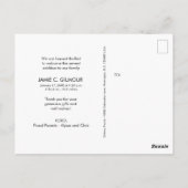 Carte Postale Modern 3 Photo Collage bébé garçon naissance (Dos)