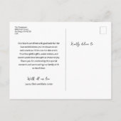 Carte Postale Modern 3 Photo Collage Merci bébé naissance (Dos)