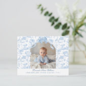 Carte Postale Modern Baby Birth Announcement Photo Thank you (Debout devant)