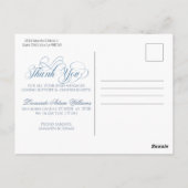 Carte Postale Modern Baby Birth Announcement Photo Thank you (Dos)